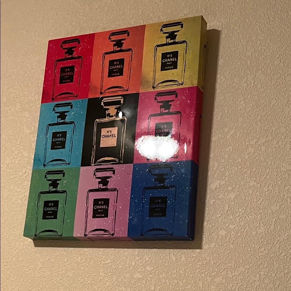 Pop Art Canvas - Red, Blue, Yellow, Pink